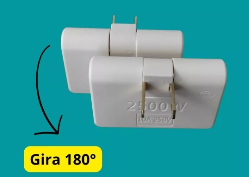 tomaCorriente 3 Puertos Giratorios 180